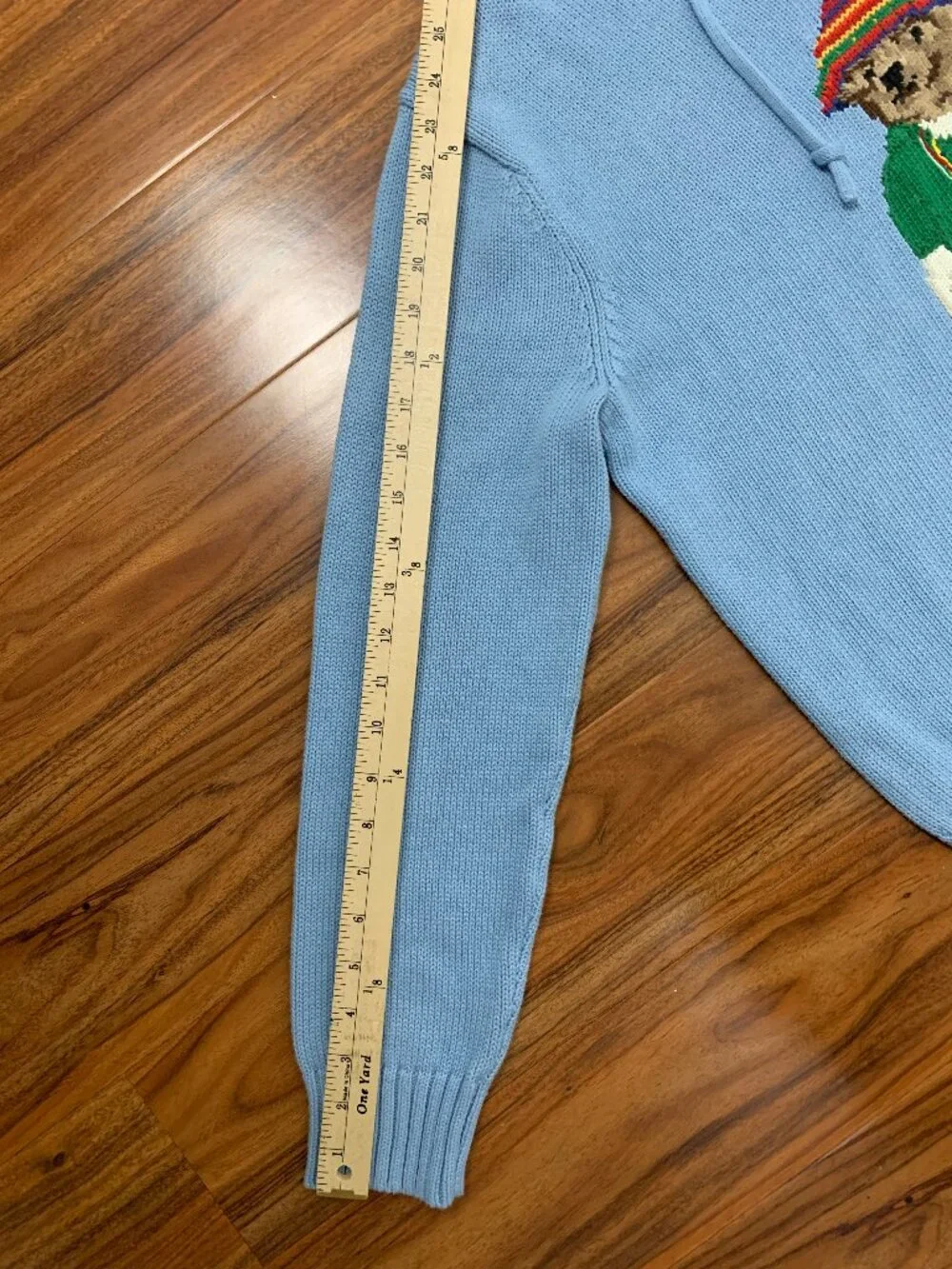 Polo Ralph Lauren Bermuda Polo Bear Blue Hoodie Women's M - Picture 16 of 16